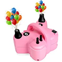 Awroutdoor Inflador Eléctrico de Globos- 600W Bomba de Aire Eléctrica para Inflar Globos- Camas Inflables- Anillo de…
